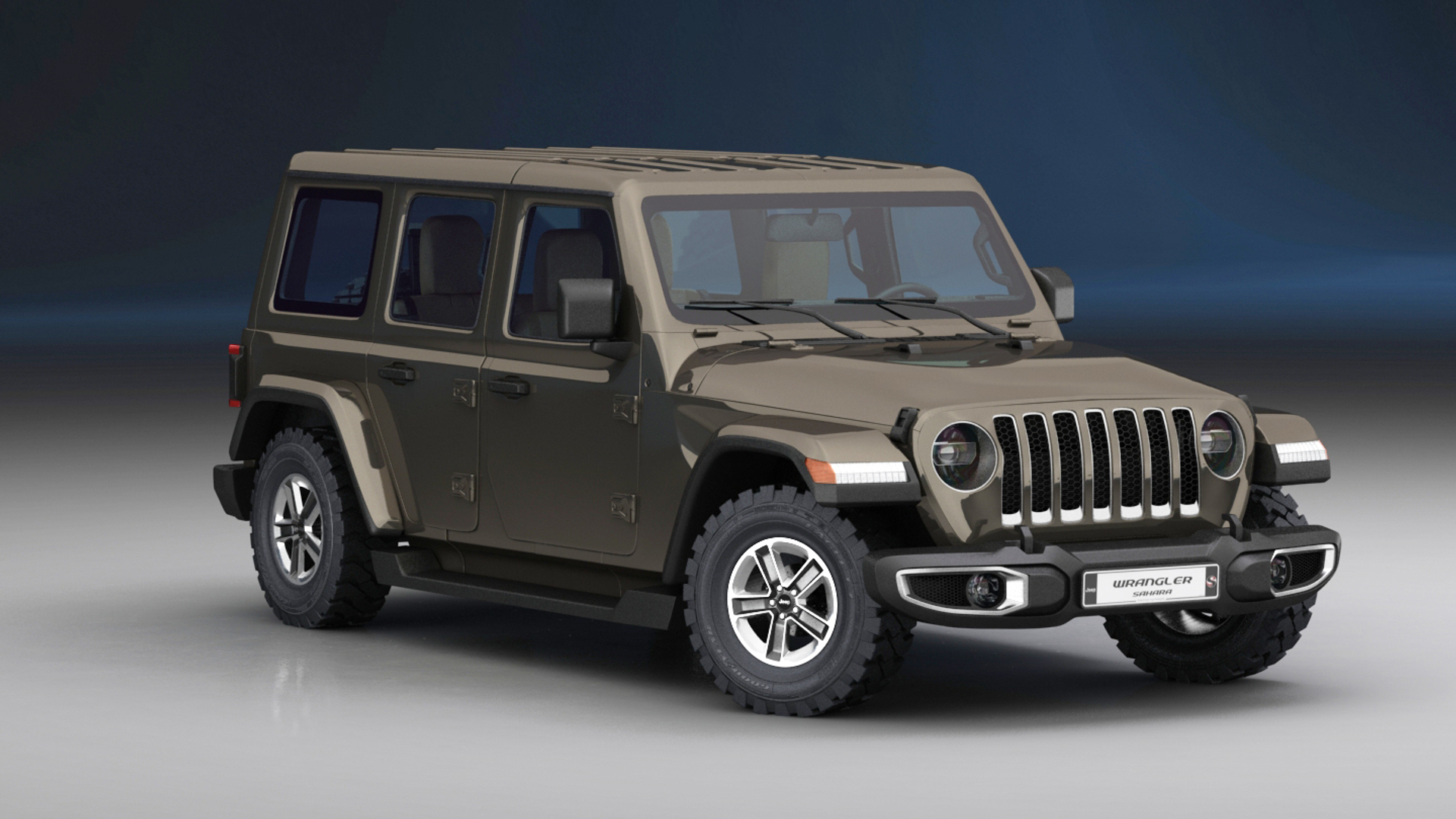 3D Jeep Wrangler Sahara Unlimited - TurboSquid 1393232