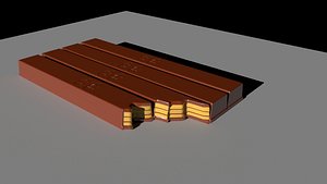 chocolate kit kat 3D model