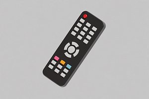3D Tv remote control cartoon