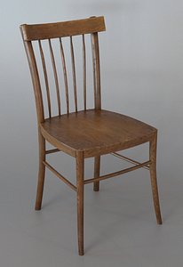 wooden chair 3d model