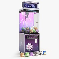 Claw Vending Machine with Toys Low-poly