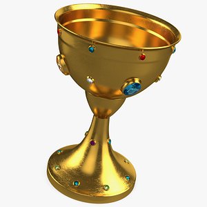 Medieval Jeweled Gold Cup