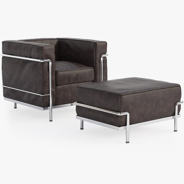 3ds le corbusier lc2 chair
