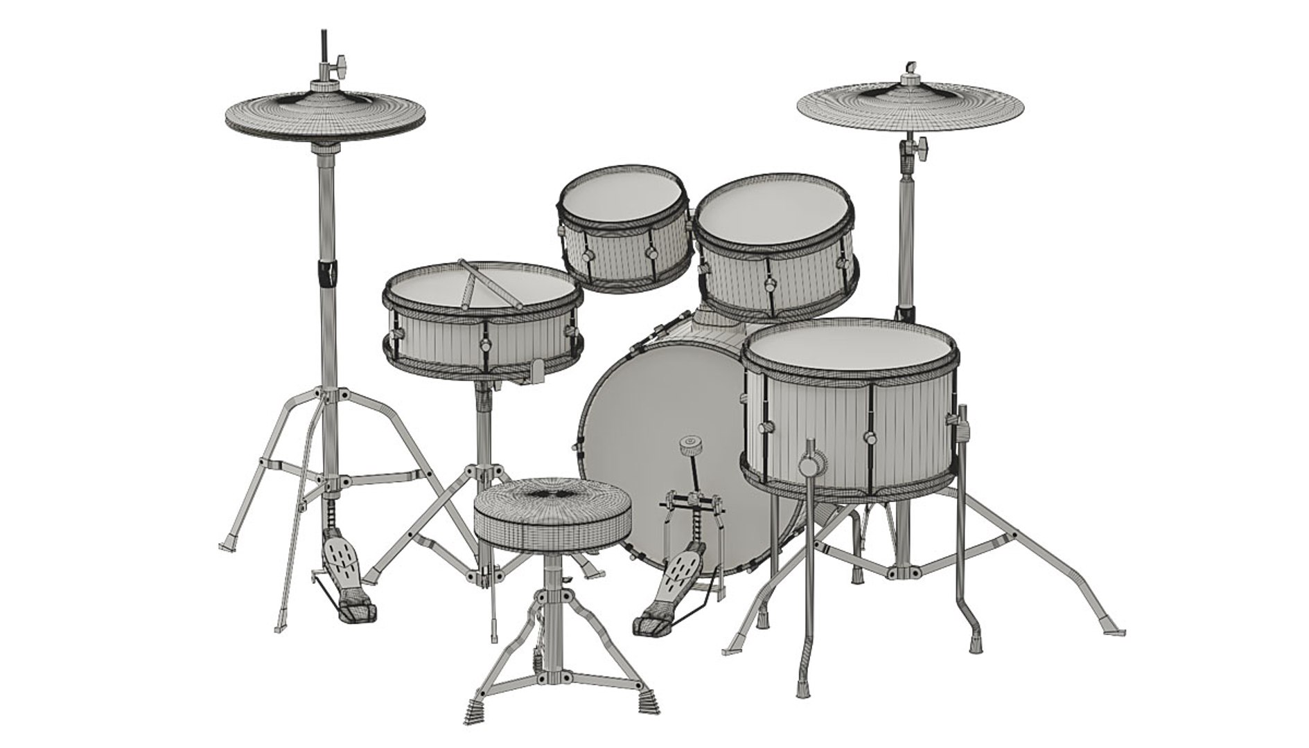 3D Pearl Drums BLENDER 3D Model Cycles Model - TurboSquid 1773149