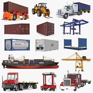 equipment containers 3 3D model