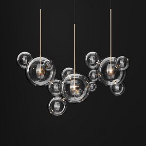 3D model chandelier giopato coombes bolle