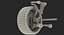 Car Front Suspension with Wheel