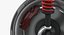 Car Front Suspension with Wheel