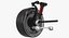 Car Front Suspension with Wheel