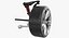 Car Front Suspension with Wheel