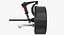 Car Front Suspension with Wheel