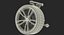 Car Front Suspension with Wheel
