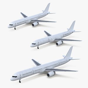 3D boeing 757 rigged