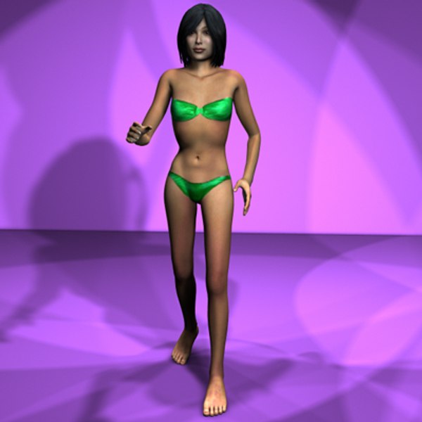 3d body character model