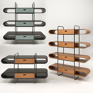 midj apelle bookcase 3D model