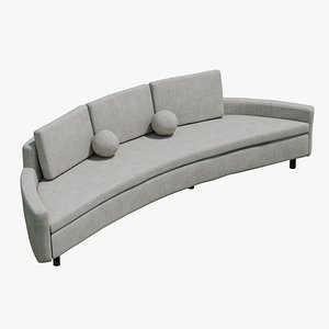 Curved Modern Sofa 3D model