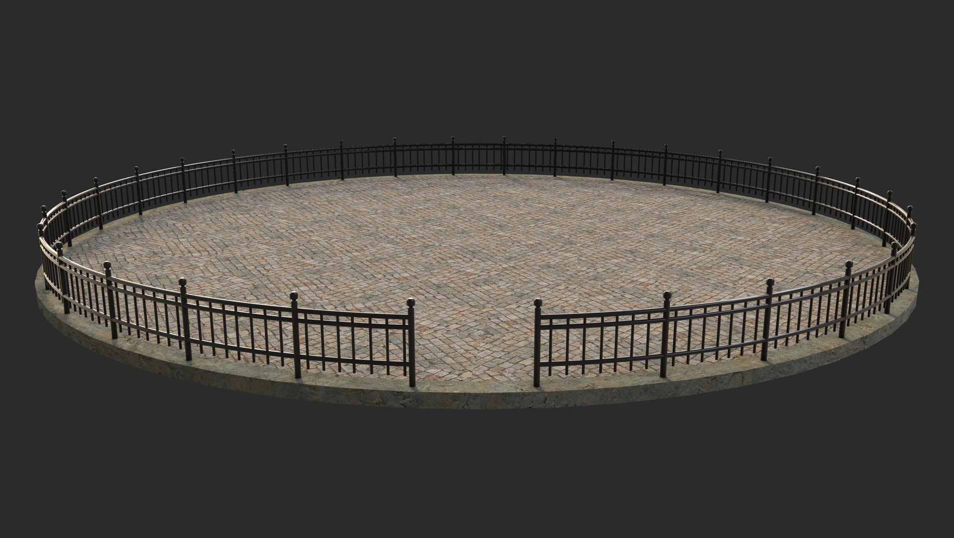 3D Circular Fence Plaza model https://p.turbosquid.com/ts-thumb/dH/u7iMfr/9j/fence4/jpg/1747067558/1920x1080/fit_q87/1b6f0dbc3f947311d7ac33682ebf2089f2bea4eb/fence4.jpg