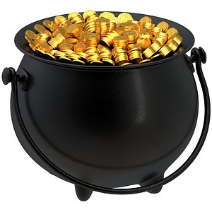 3D pot gold