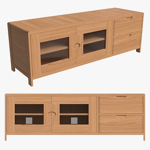 Wide TV Unit Ercol Bosco 3D model