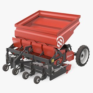 Miedema Structural 4000 Potato Planter Red Used 3D model