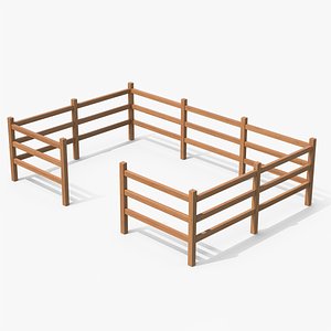 Wooden Fence model