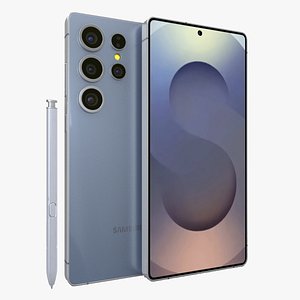 Samsung Galaxy S25 Ultra Titanium Silver Blue 3D model