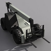 Low Poly VR-1056C Fork Lift.MAX