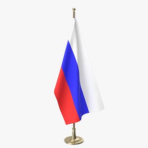 russia office flag 3D