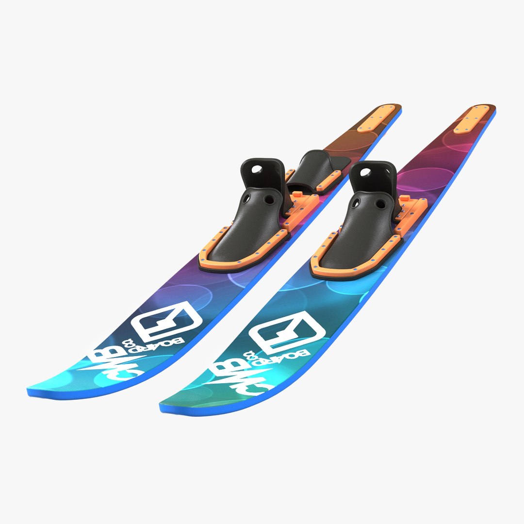 Waterskis CWB 3D Model 3D model preview