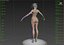 female rigged 3d model