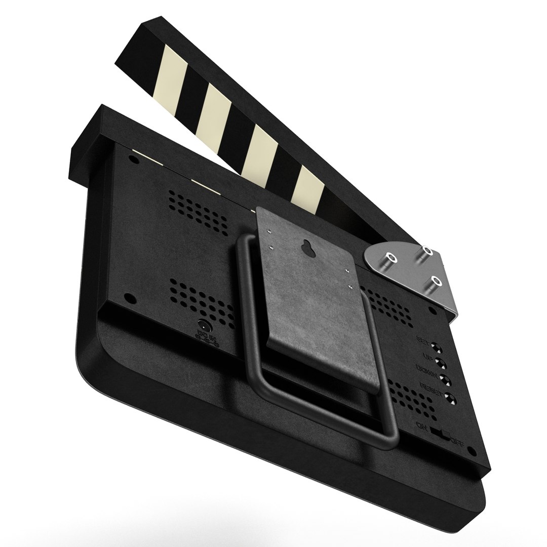 3d 3ds Digital Clapboard Modeled