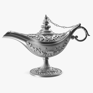 Magic Lamp Silver 3D Model