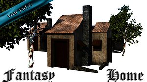 3d house fantasy model