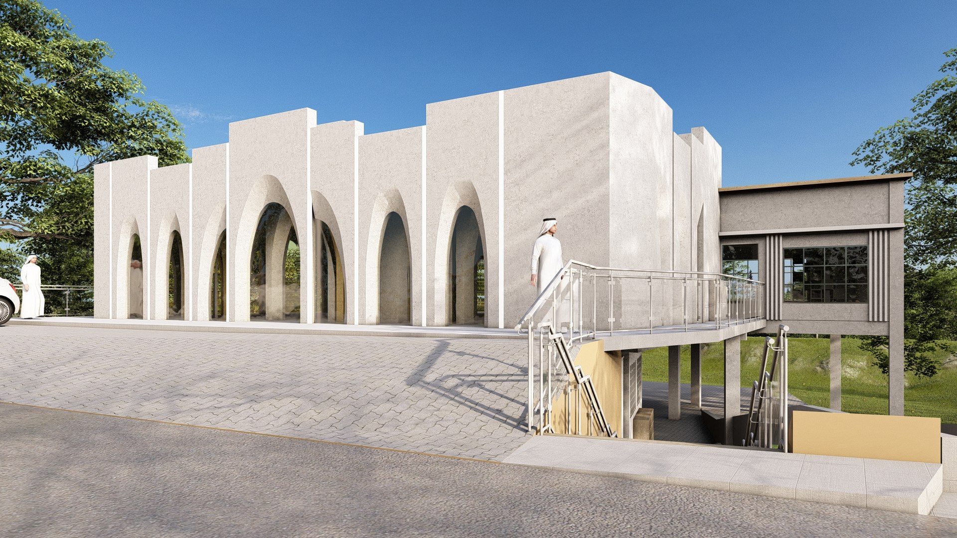 Modern Mosque Model - TurboSquid 2359039