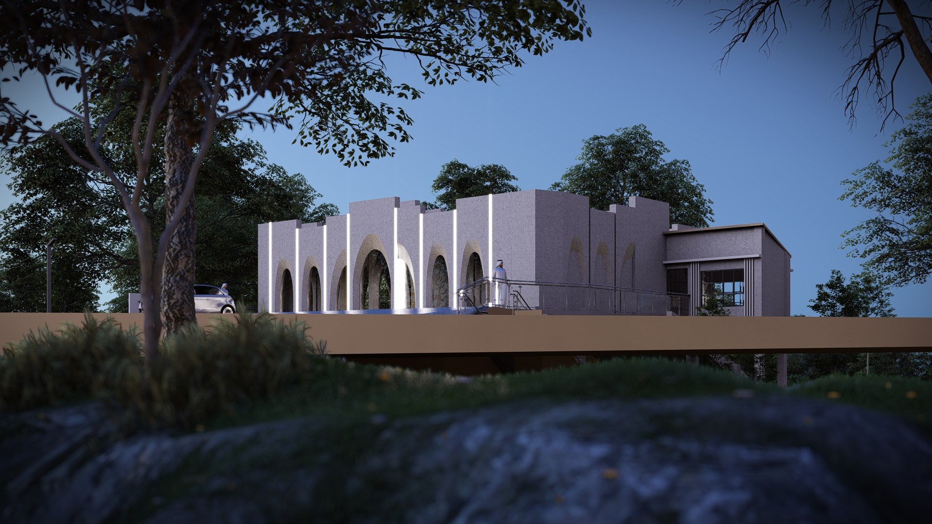 Modern Mosque Model - TurboSquid 2359039
