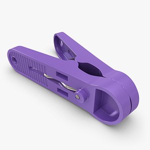 3d model clothespin scanline