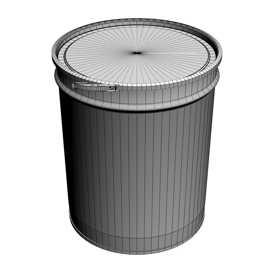 Tapered metal barrel rings 3D model - TurboSquid 1361291