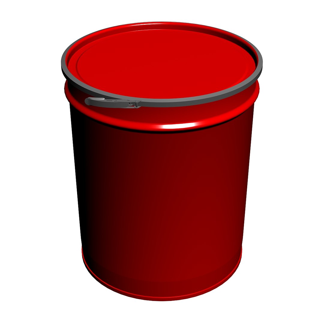 Tapered metal barrel rings 3D model - TurboSquid 1361291