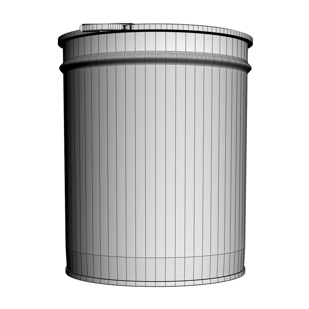 Tapered metal barrel rings 3D model - TurboSquid 1361291