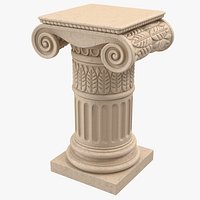 Ionic Order Column Pedestal