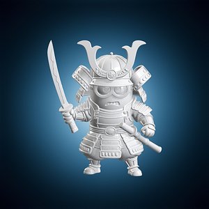 Samurai Minion 3D Print Model Figurine 3D model