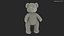 Teddy Bear Brown Fur 3D model