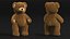 Teddy Bear Brown Fur 3D model