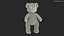 Teddy Bear Brown Fur 3D model