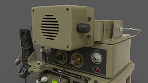 Military Radio Barrett PRC-2082 3D model 3D model