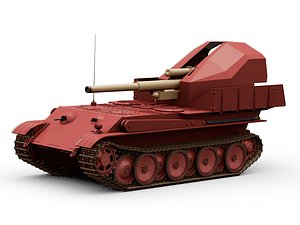3D model artillery panther 15 grille