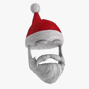 low-poly Santa Claus Decorations 3D model