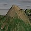 Mappa in rilievo del vulcano Visuvio