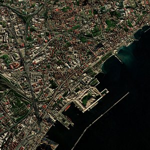 3D Relief map of Visuvius volcano