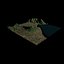 Mappa in rilievo del vulcano Visuvio